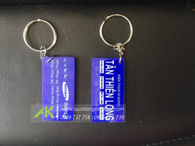 Móc khóa mica in logo Tân Thiên Long