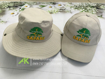 Nón tai bèo thêu logo Safari